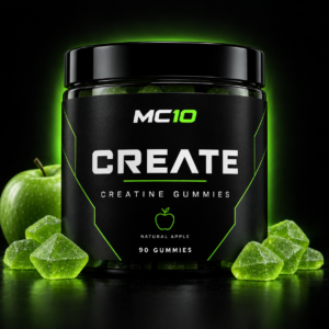 MC10 CREATE natural apple creatine gummies - 90 gummy pot
